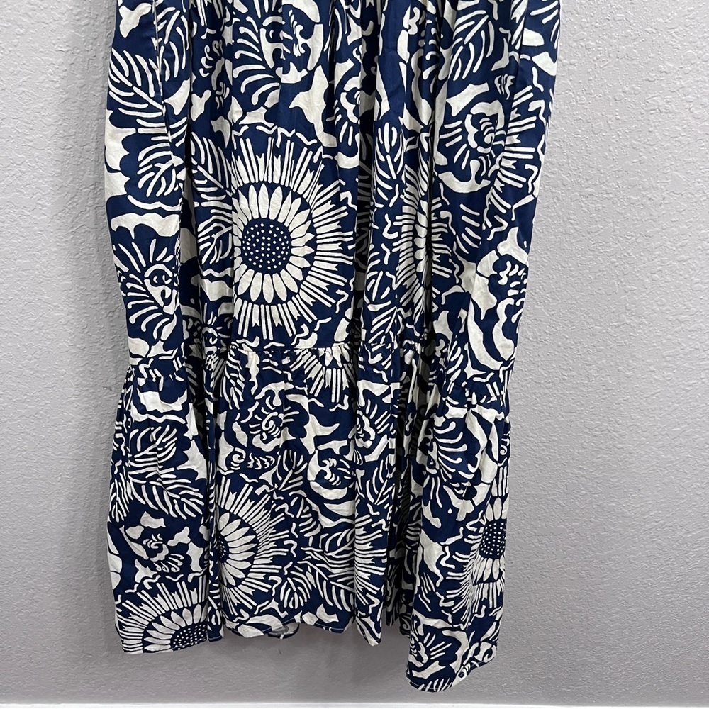 Anthropologie Forever that girl blue white floral dress in size medium - Picture 13 of 15